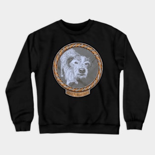 17 Year Old Dog (frame copper silver celtic rope) Crewneck Sweatshirt